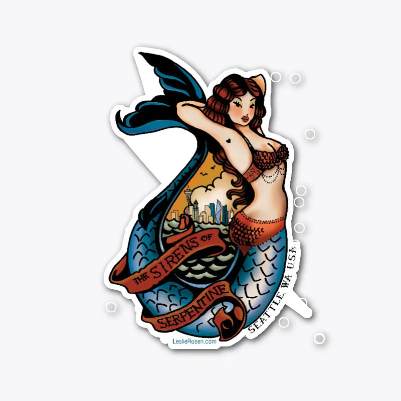 Sirens Die Cut Sticker